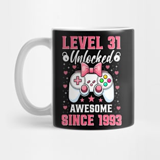 Level 31 Unlocked 31 year old 31st birthday gamer girl Mug